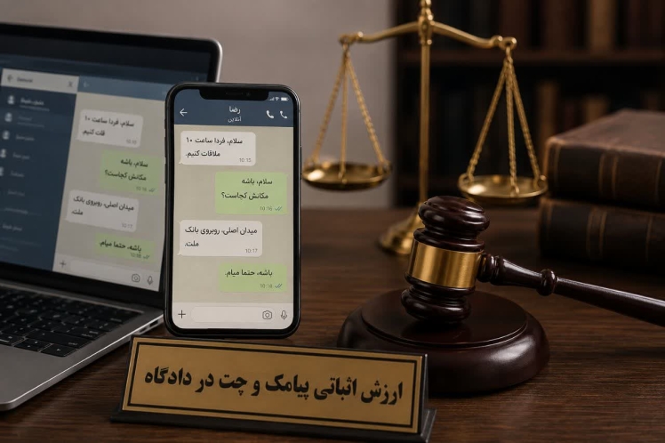 آیا پیامک و چت در دادگاه ارزش اثباتی دارند؟